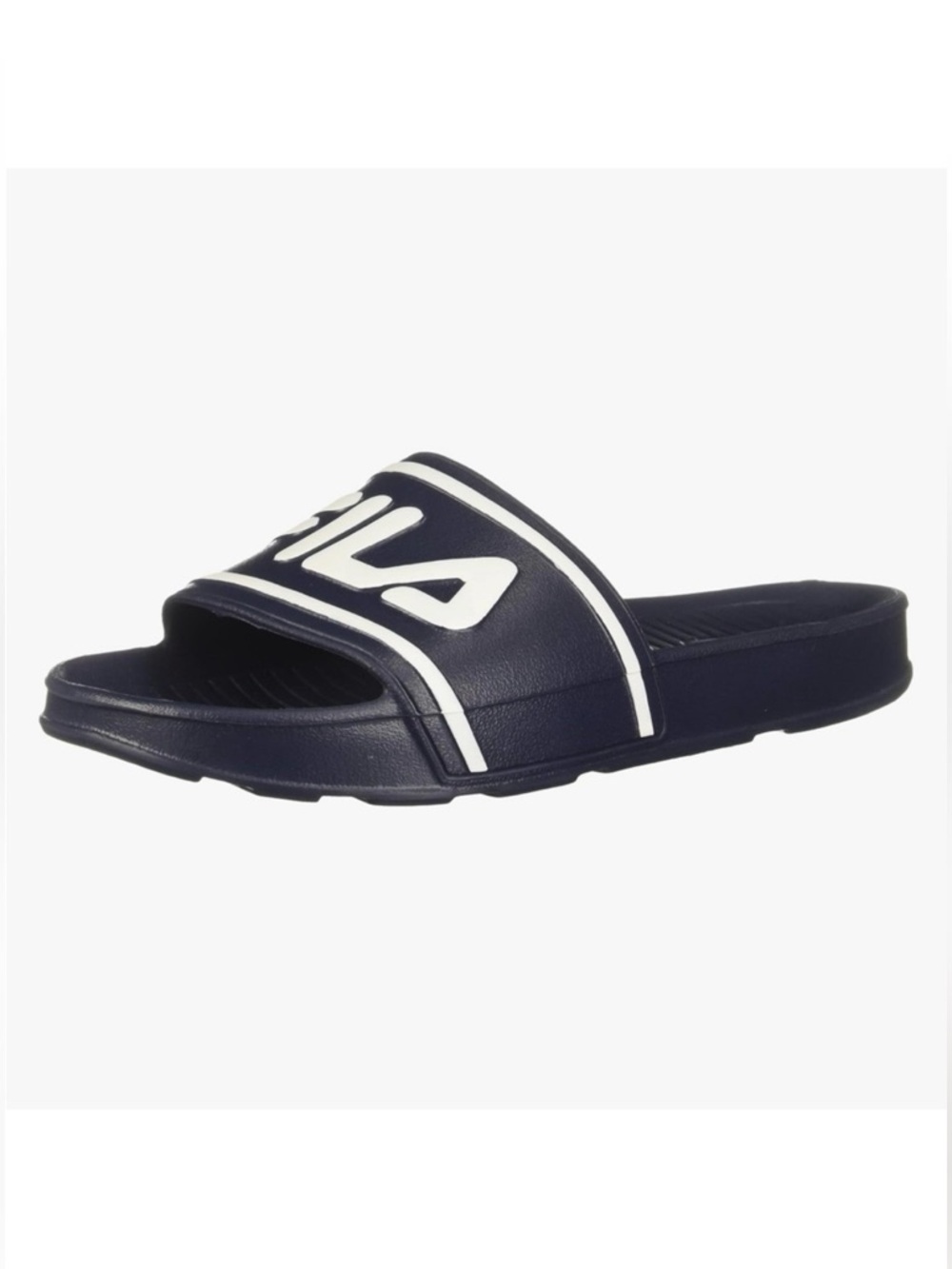 FILA Kids Sleek Slide Sandal Flip Flops Blue White Size 2